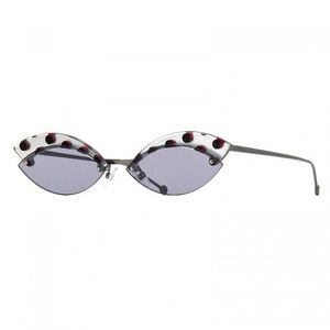Fendi Butterfly Polka Dot Sunglasses with Mirrored Lenses